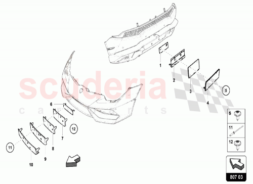 Part Diagram for Lamborghini 4T0807287G