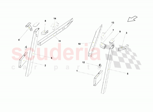 Part Diagram for Lamborghini 400803503A