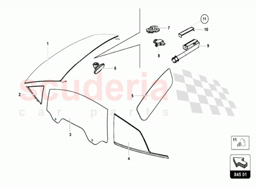 Part Diagram for Lamborghini 4T8845202