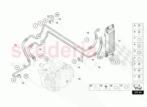 Part Diagram for Lamborghini 470511805B