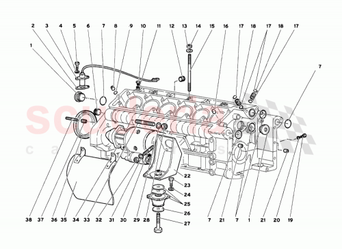 Part Diagram for Lamborghini M00Y1L522