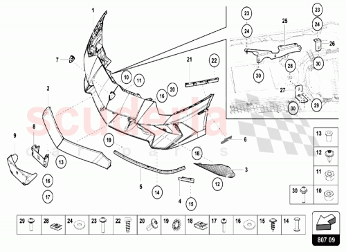 Part Diagram for Lamborghini 470807869D