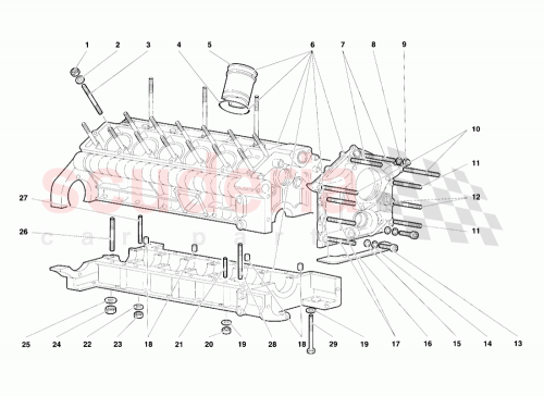 Part Diagram for Lamborghini 403400200