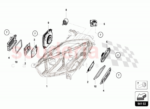 Part Diagram for Lamborghini 4G0941293