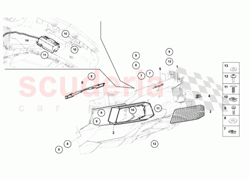 Part Diagram for Lamborghini 470807201C