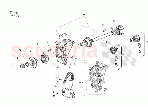 Part Diagram for Lamborghini 420505433F