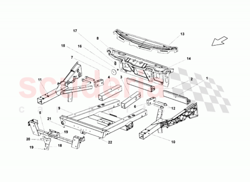 Part Diagram for Lamborghini 400805253F