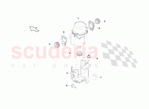Part Diagram for Lamborghini 8E0927317H