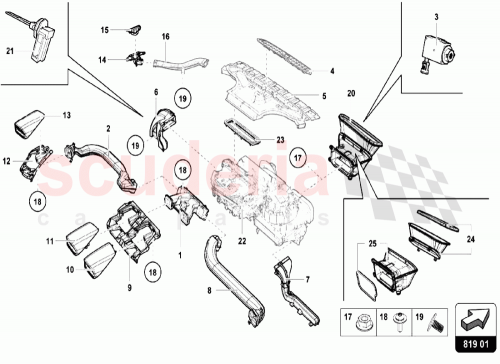 Part Diagram for Lamborghini 4B0820539