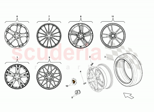 Part Diagram for Lamborghini 400601017DA