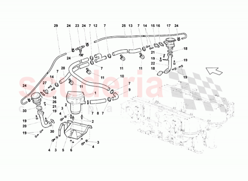 Part Diagram for Lamborghini 07M131145A