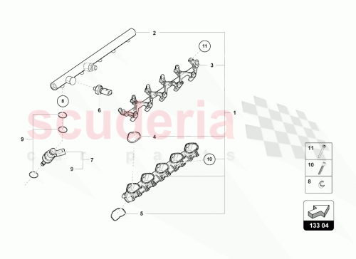 Part Diagram for Lamborghini 07L998907A