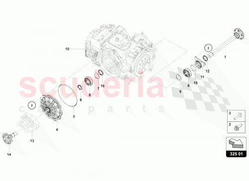 Part Diagram for Lamborghini 0BZ301131A
