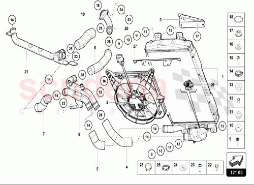 Part Diagram for Lamborghini 470971850D