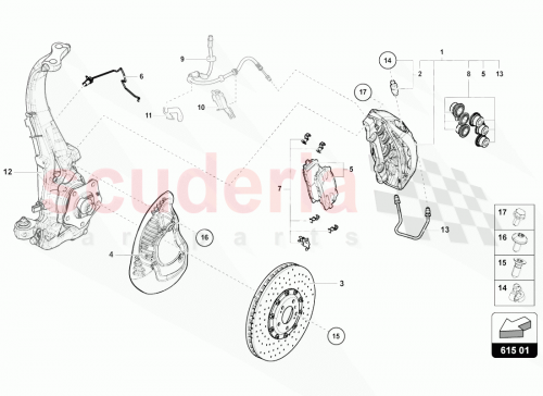 Part Diagram for Lamborghini 4M0698151BP
