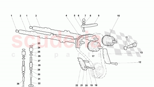 Part Diagram for Lamborghini 07M109021A