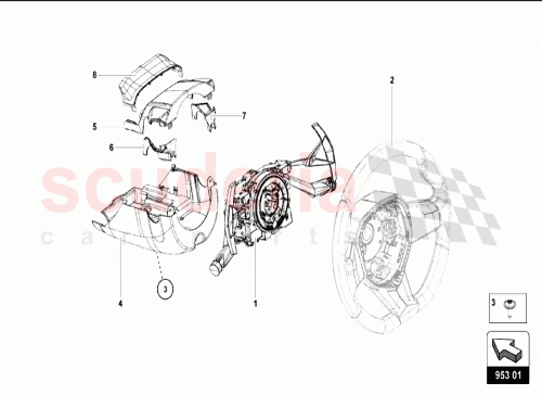 Part Diagram for Lamborghini 470953513C