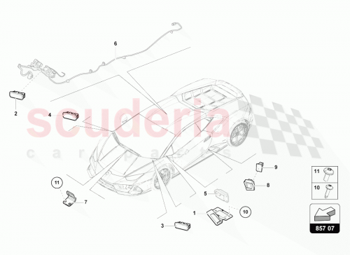 Part Diagram for Lamborghini 4T0919390A