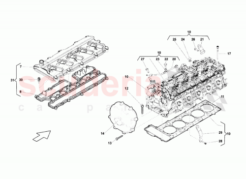 Part Diagram for Lamborghini 06B103831J
