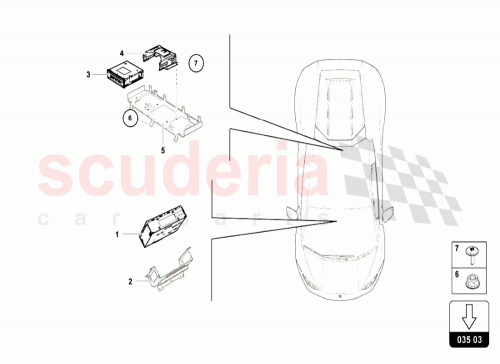 Part Diagram for Lamborghini 4T0035766