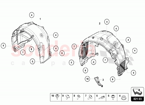 Part Diagram for Lamborghini N90698605