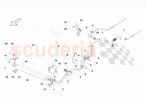 Part Diagram for Lamborghini 3D0971838F
