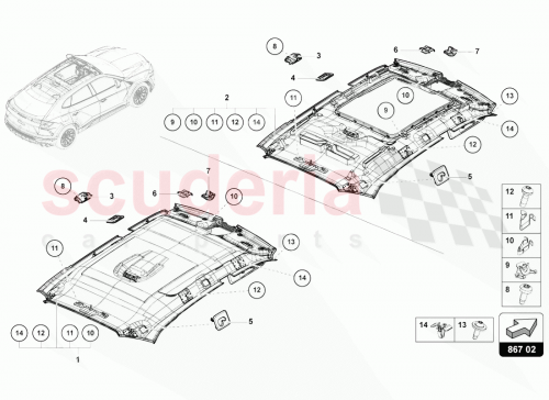 Part Diagram for Lamborghini 4ML867505LJR7