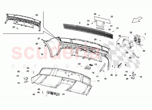 Part Diagram for Lamborghini 400807311D