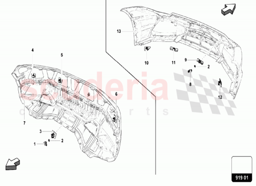 Part Diagram for Lamborghini 5Q09191275CGRU