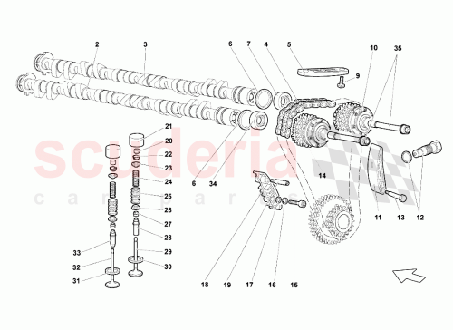 Part Diagram for Lamborghini 07M109304K