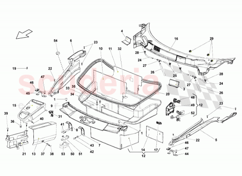 Part Diagram for Lamborghini 401819413D