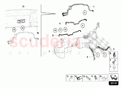 Part Diagram for Lamborghini 4S0201888