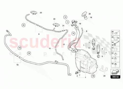 Part Diagram for Lamborghini 470955448E