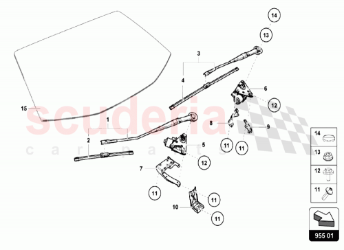 Part Diagram for Lamborghini 4T1955459