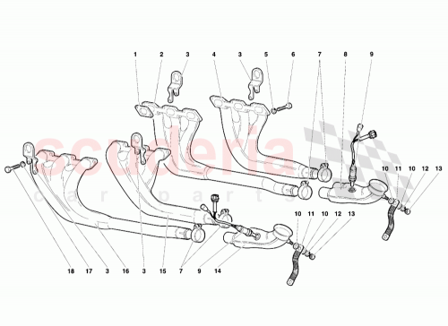 Part Diagram for Lamborghini 004434875