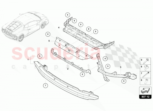 Part Diagram for Lamborghini 4T0813639A