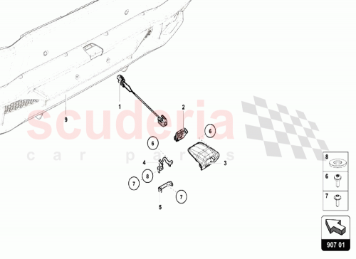 Part Diagram for Lamborghini 5Q0980551C