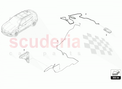 Part Diagram for Lamborghini 4ML955960