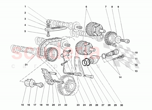 Part Diagram for Lamborghini 001132218