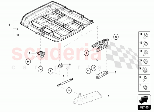 Part Diagram for Lamborghini 475827302A