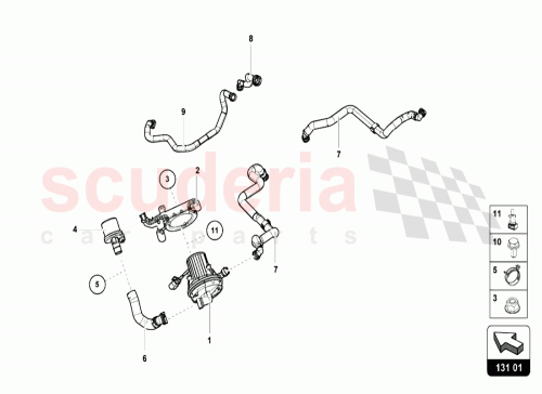 Part Diagram for Lamborghini 06A145917