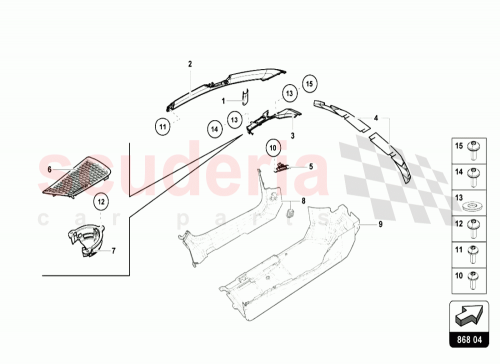 Part Diagram for Lamborghini 4T0867231