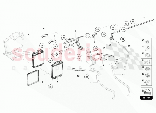 Part Diagram for Lamborghini 470121030A