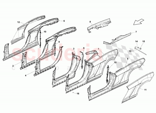 Part Diagram for Lamborghini 407809697