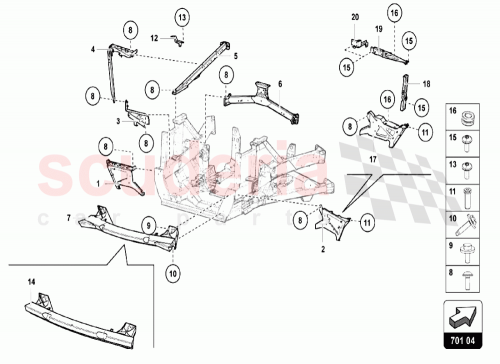 Part Diagram for Lamborghini N90900402