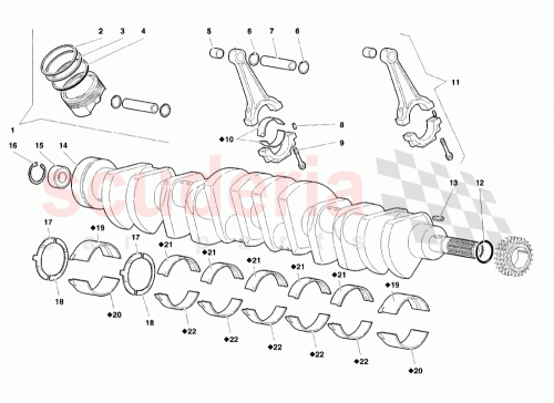 Part Diagram for Lamborghini 001430768
