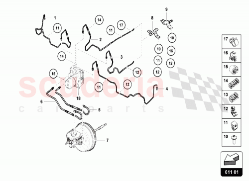 Part Diagram for Lamborghini 4S0611797J