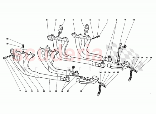 Part Diagram for Lamborghini 0044004542