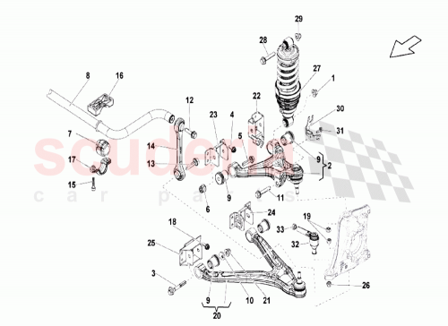 Part Diagram for Lamborghini 400407505J
