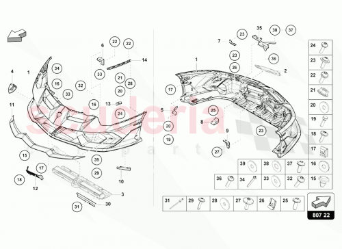 Part Diagram for Lamborghini 470807193C